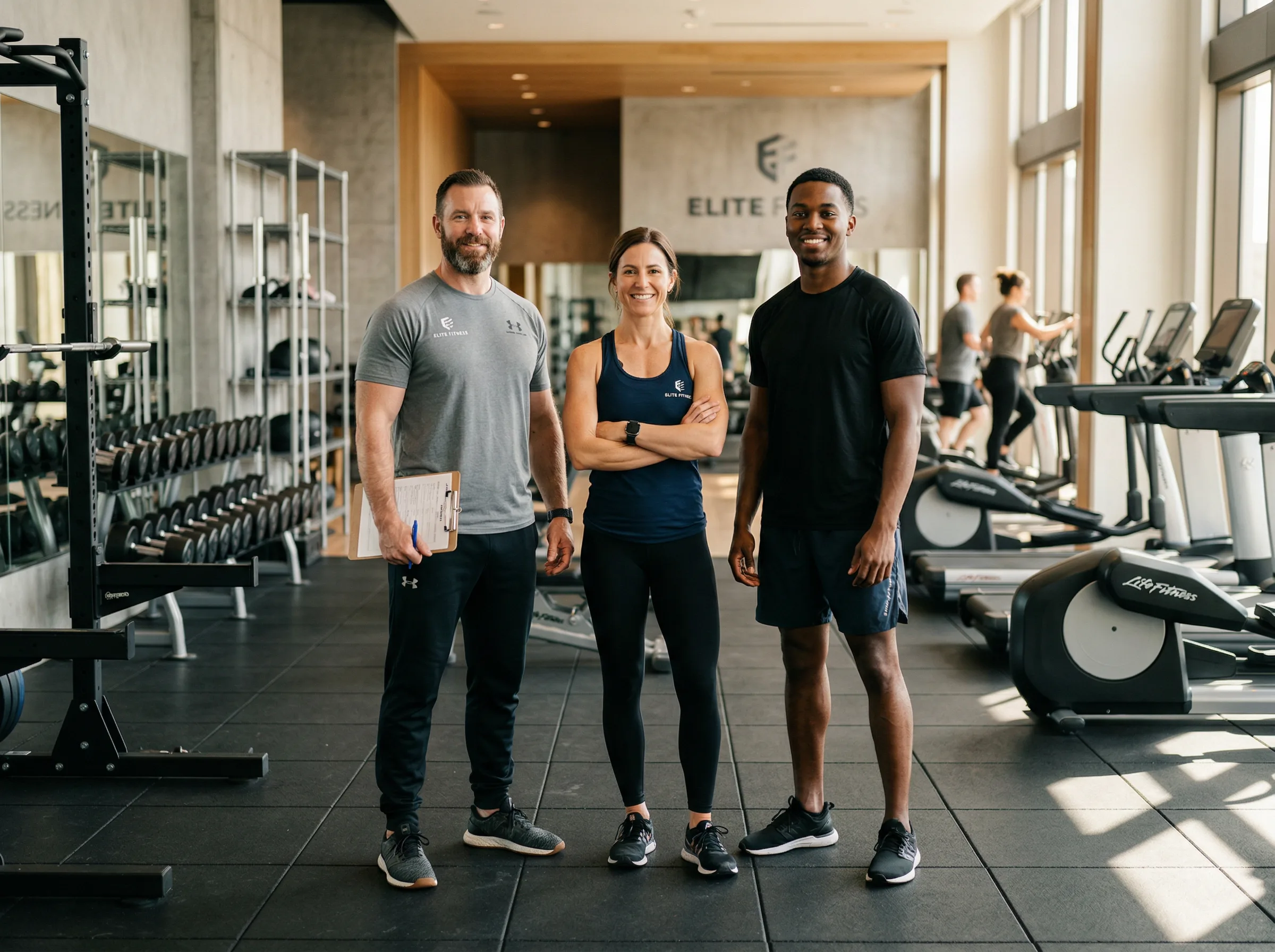FitPower team working on certified personal trainers and wellness staff